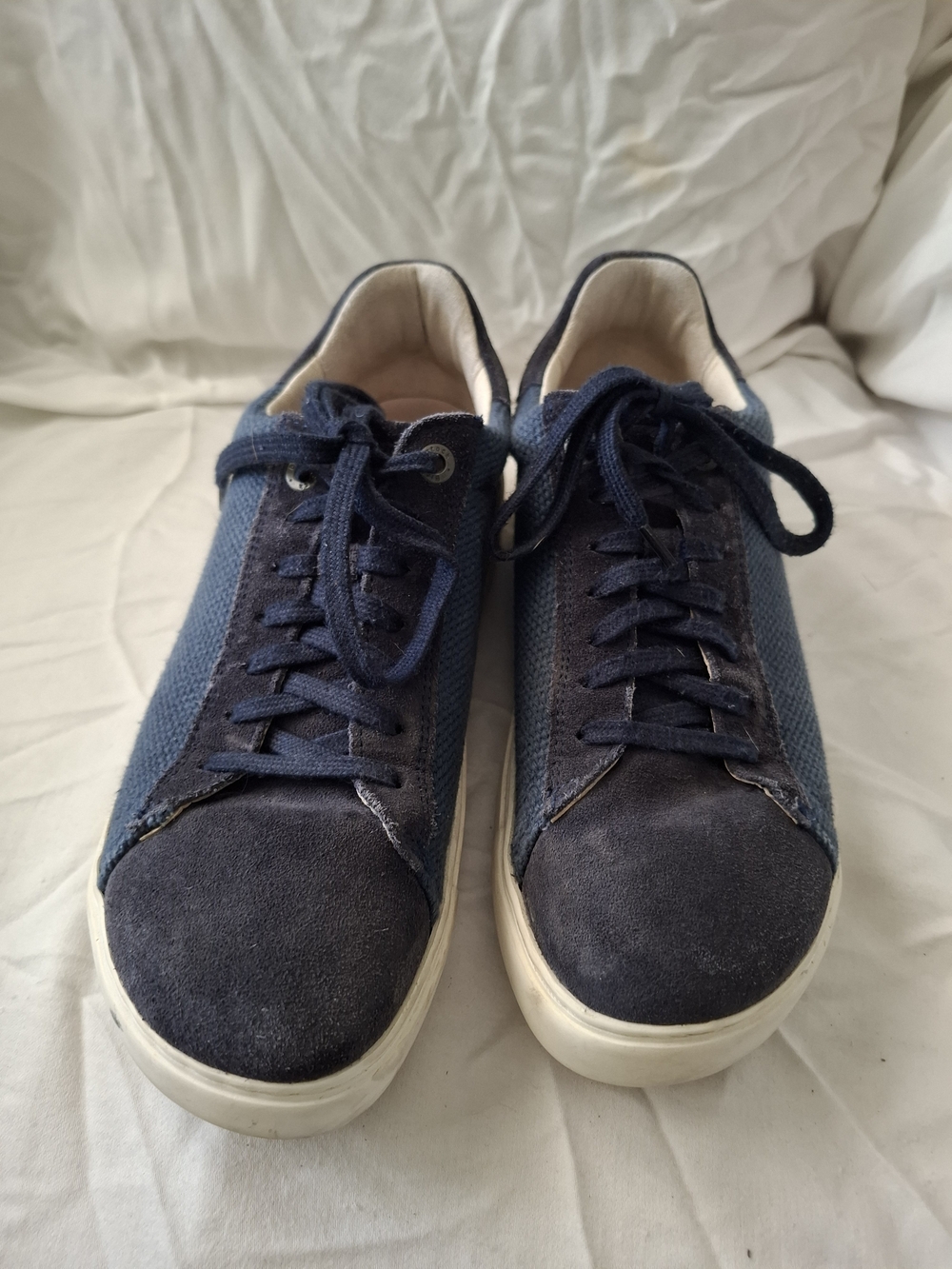 Women's Birkenstock Casual Navy Lace-Up Sneakers